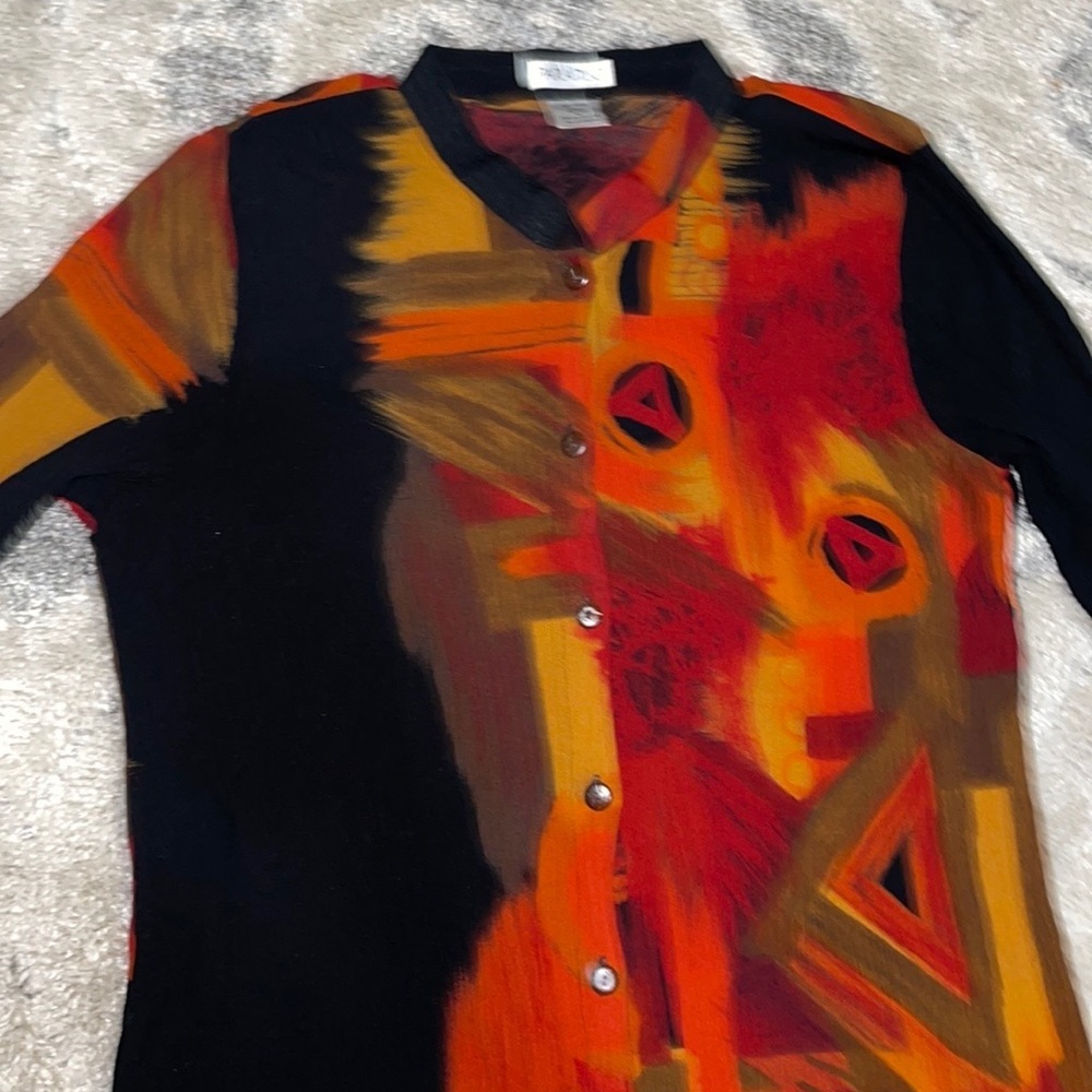 Womens Button Front Tunic Top - image 4